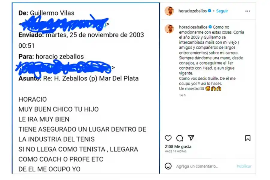 El premonitorio mensaje de Guillermo Vilas sobre Horacio Zeballos, el argentino que ganó Roland Garros
