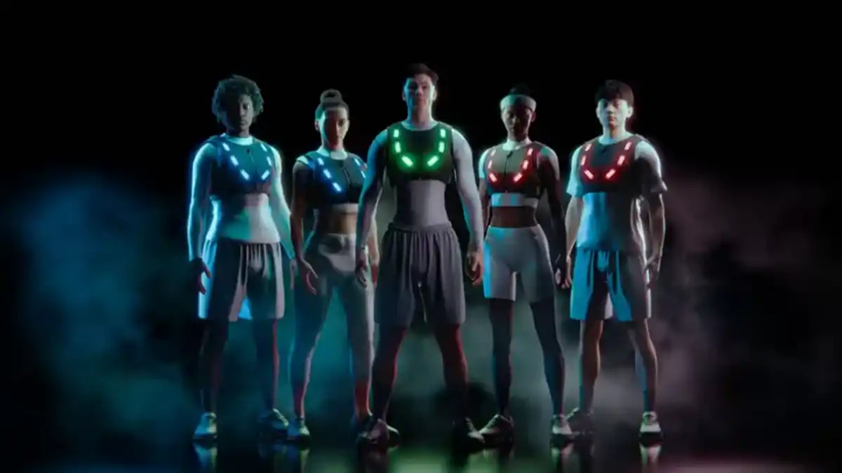 STARTUP DEPORTIVA. La tecnología incluye pecheras con luces LED e inteligencia artificial. / VIXON