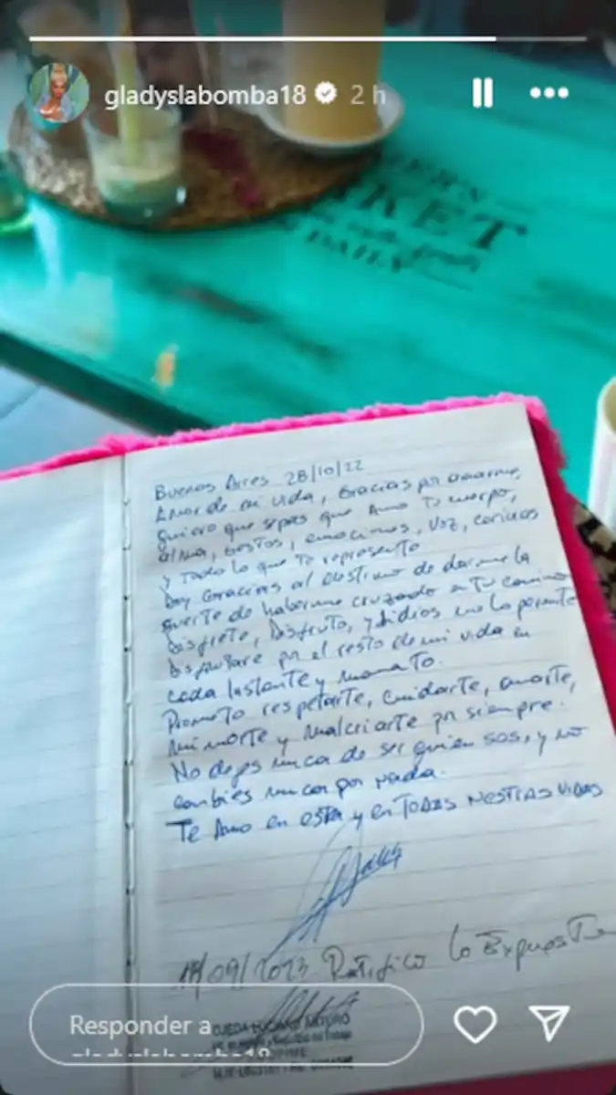 Gladys La Bomba Tucumana compartió los primeros chats con Luciano Ojeda: Tal vez sos el amor de mi vida