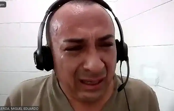 EN LLANTO. “Miguelón” Figueroa lloró al ser acusado por amenazas.