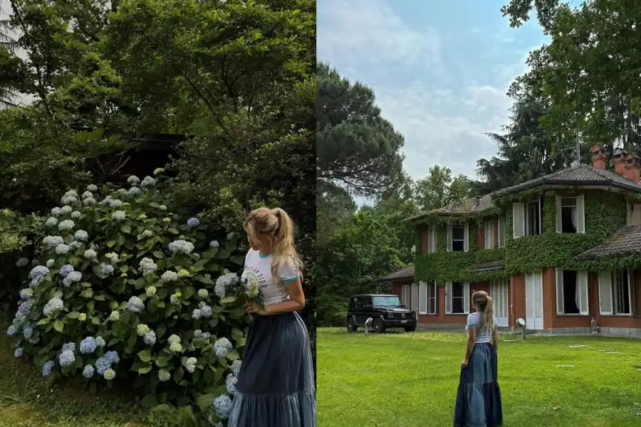 Wanda Nara íntima: la diva mostró su deslumbrante casa de campo en Milán