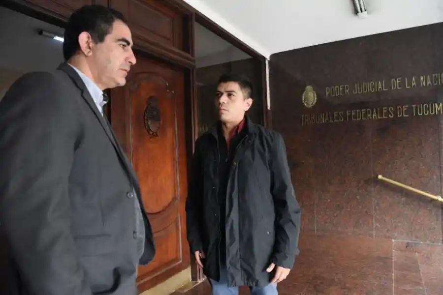 EN TRIBUNALES. El sindicalista José Funez declaró ayer.