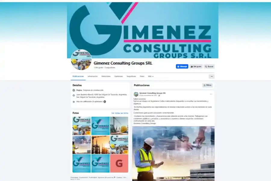 PRESENTACIÓN. La págína de Facebook de la firma de “Chipi”.