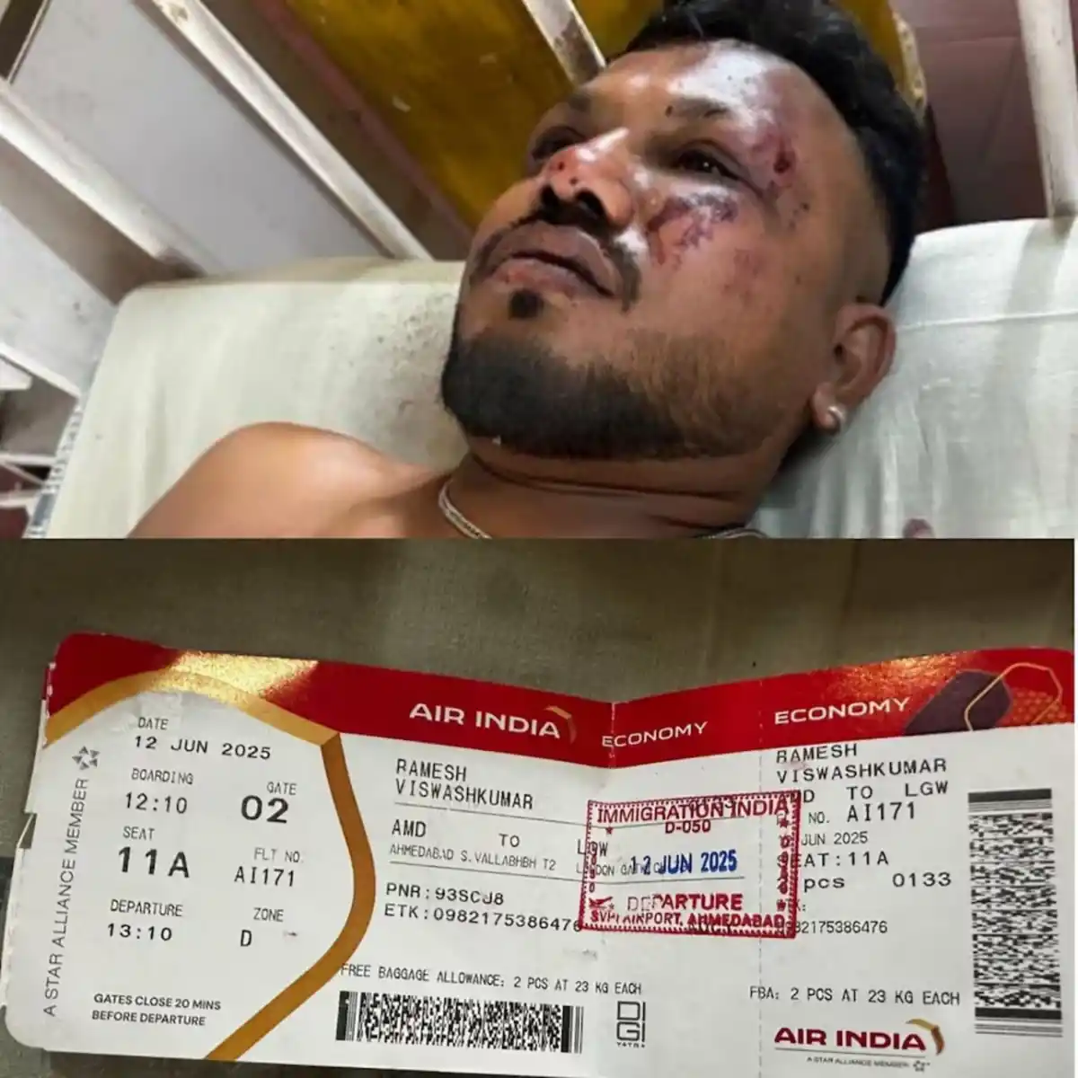 Milagro en el avión caído en India: Cuando desperté, estaba rodeado de cadáveres