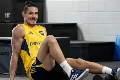 Cavani sufrió una sobrecarga y preocupa en Boca antes del duelo con Barracas