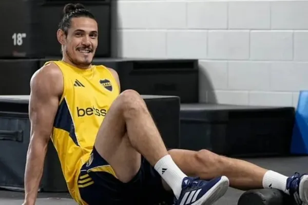 Cavani sufrió una sobrecarga y preocupa en Boca antes del duelo con Barracas