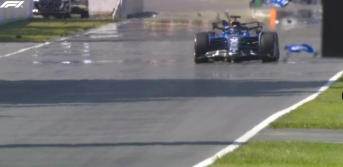 Estalló el Williams de Albon