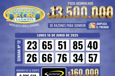 Los Números de Oro de LA GACETA del 16 de abril de 2025