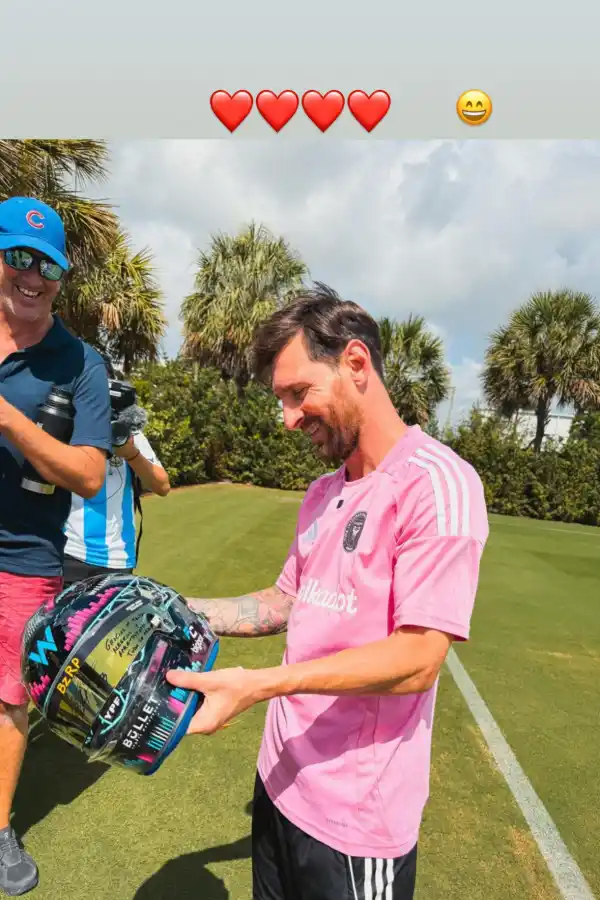 “Gracias por tantas alegrías”: el regalo de Franco Colapinto que dejó sin palabras a Lionel Messi