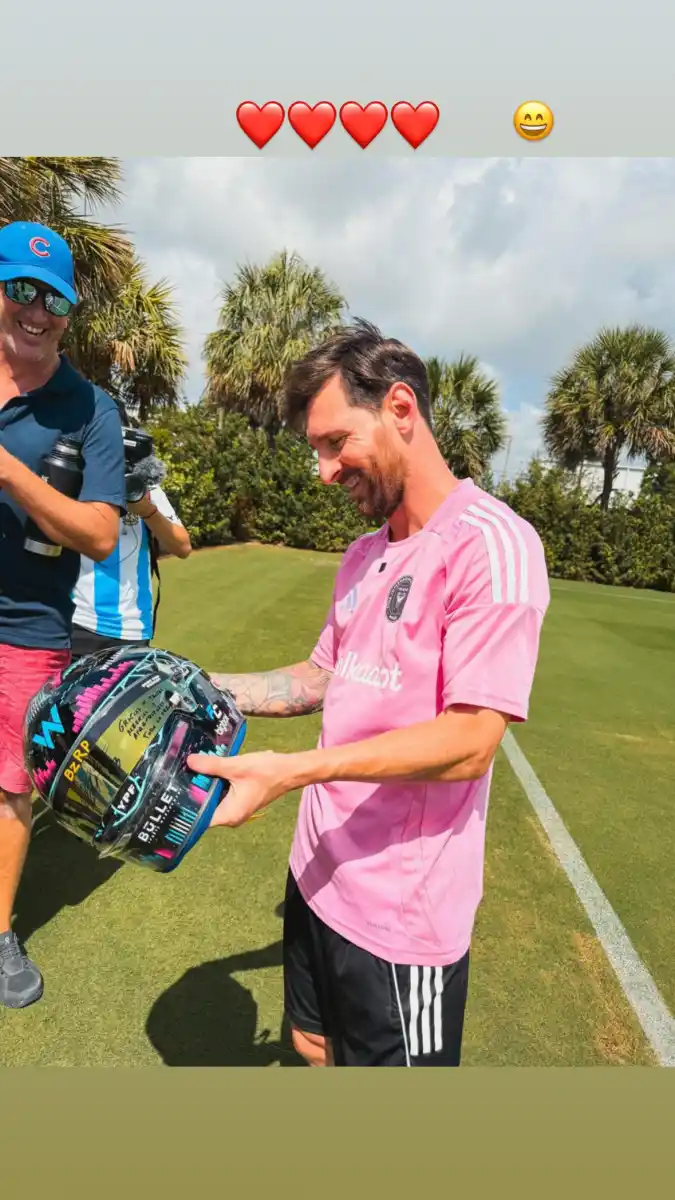 “Gracias por tantas alegrías”: el regalo de Franco Colapinto que dejó sin palabras a Lionel Messi