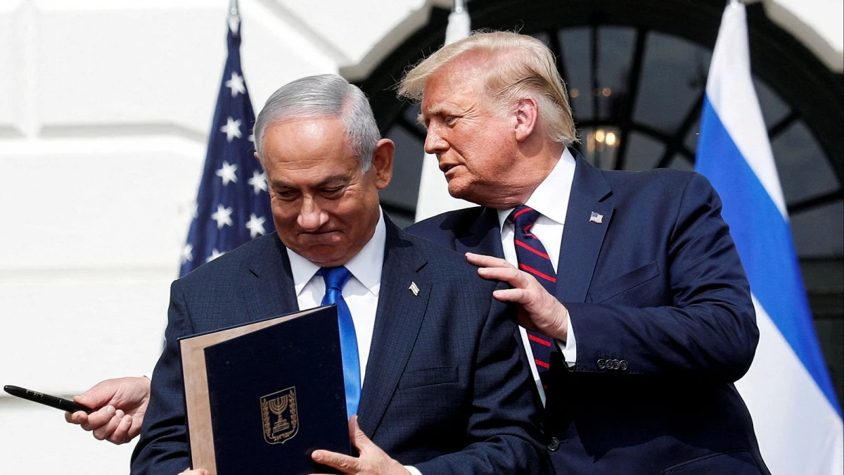 Benjamín Netanyahu y Donald Trump