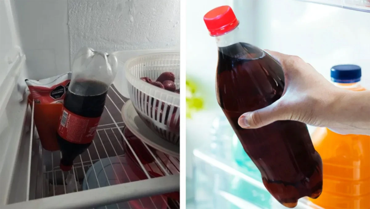 ¿SERÁ CIERTO? Uno de los trucos caseros consiste en dar vuelta la botella dentro de la heladera.
