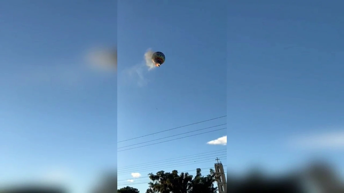 Tragedia en Brasil: un globo aerostático se prendió fuego y hay al menos ocho muertos