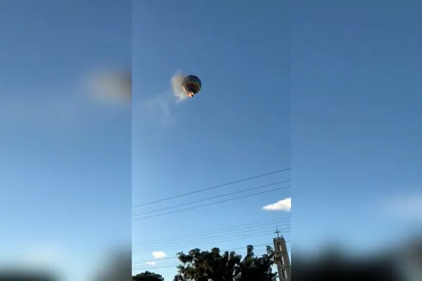Tragedia en Brasil: un globo aerostático se prendió fuego y hay al menos ocho muertos