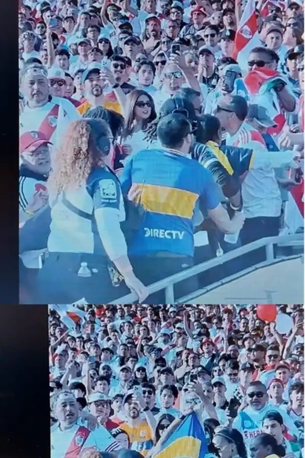 ¡Insólito!: un hincha de Boca Juniors fue a ver a River Plate con la camiseta xeneize