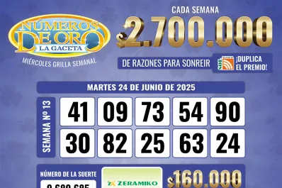 Los Números de Oro de LA GACETA del 24 de junio de 2025