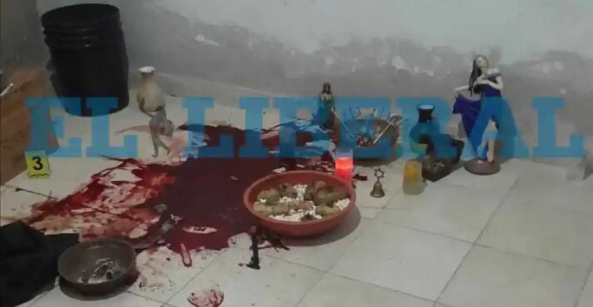 El altar donde el hombre derramó su sangre. 