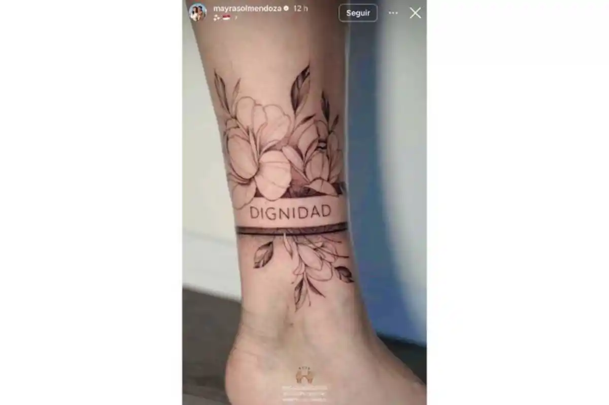 Mayra Mendoza se tatuó en apoyo a Cristina Kirchner: “Será un signo de dignidad”