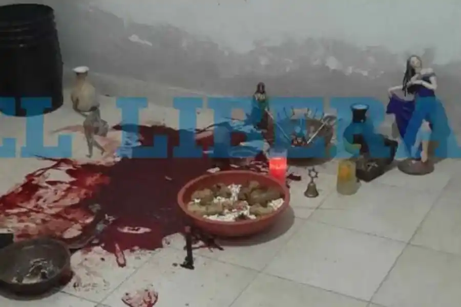 El altar donde el hombre derramó su sangre. 