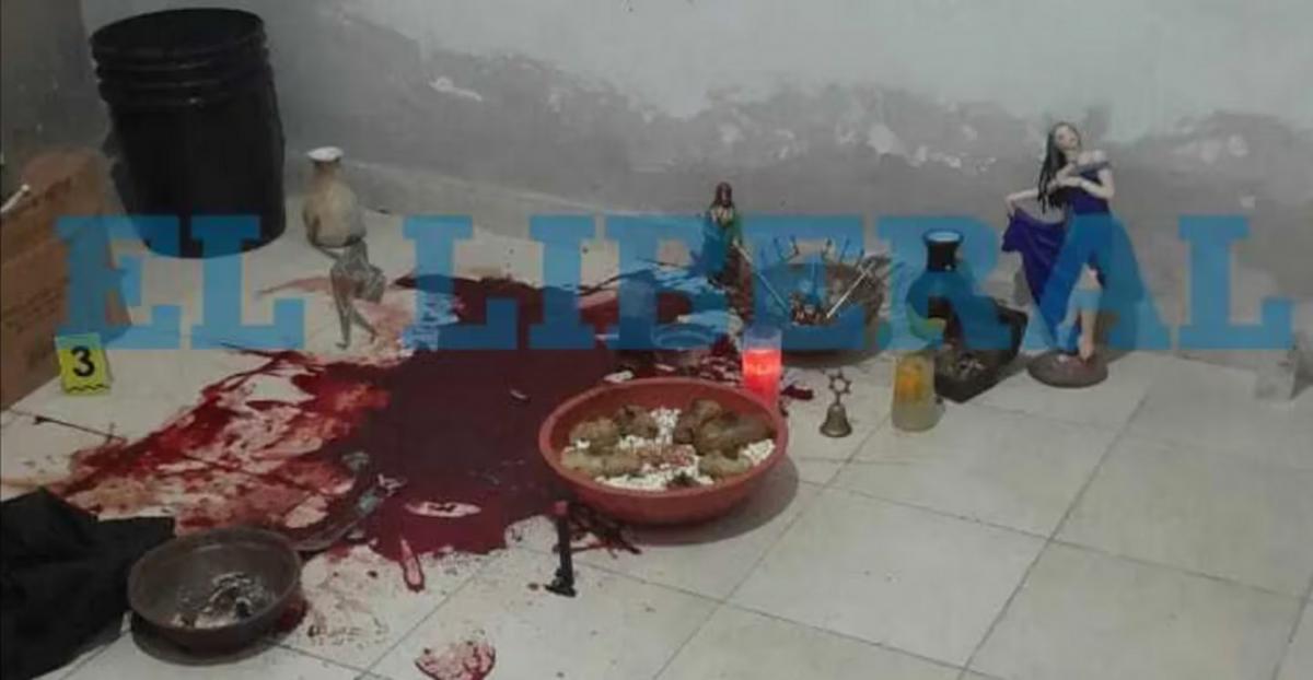 El altar donde el hombre derramó su sangre. 