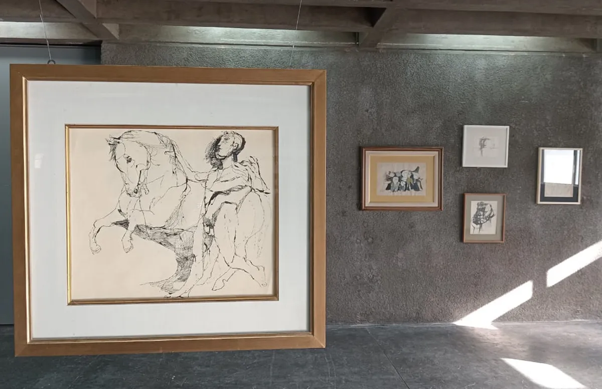 PARTE DE LA MUESTRA. Se exhiben seis trabajos del maestro Lajos Szalay y otros tantos de su discípulo, Aurelio Salas.