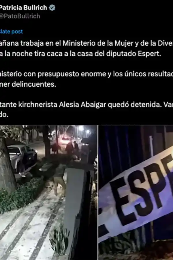 Quién es Alexia Abaigar, la funcionaria detenida por tirar excremento en la casa de Espert