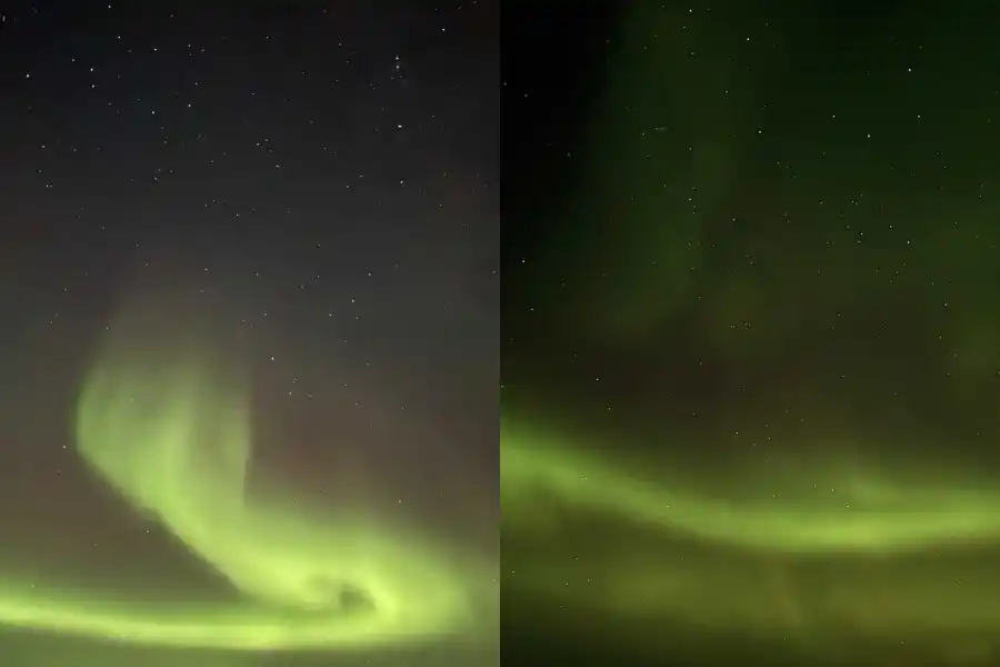 Colores en el viento: las auroras australes sorprendieron a la Antártida anoche