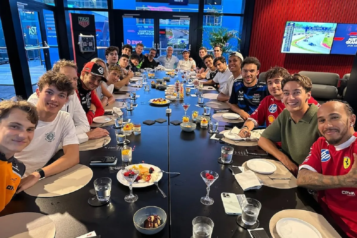 Colapinto, cerca de los grandes: la intimidad de la cena de F-1 y un nombre que otra vez no estuvo