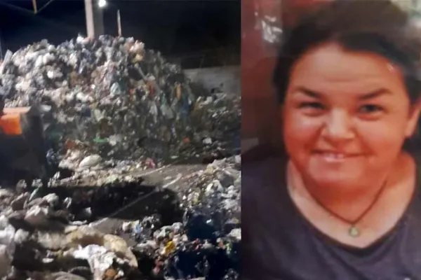 Hallaron muerta a una recicladora debajo de una montaña de basura en Cañuelas
