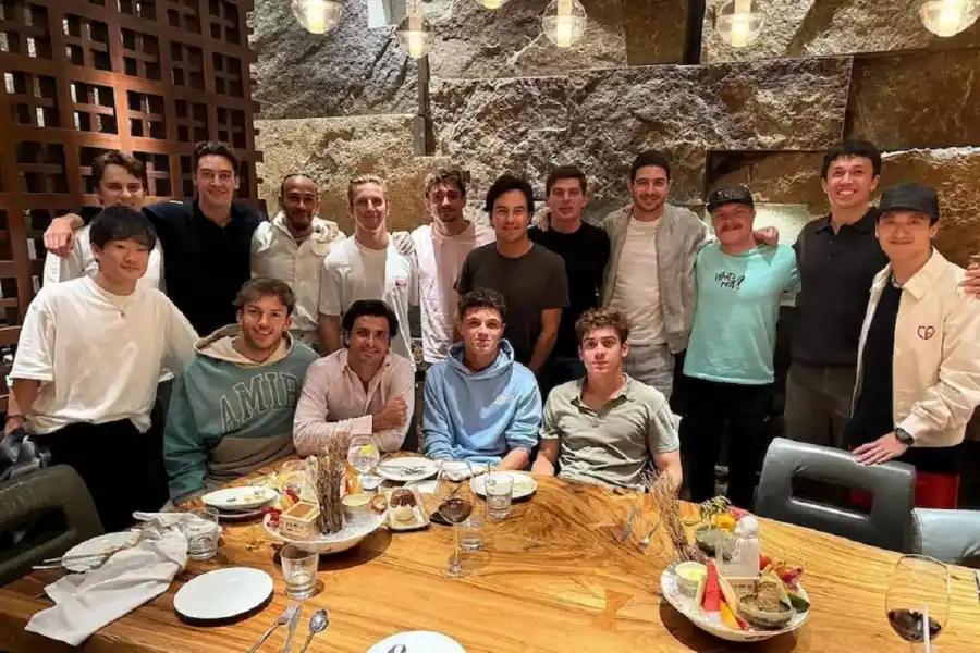 Colapinto, cerca de los grandes: la intimidad de la cena de F-1 y un nombre que otra vez no estuvo