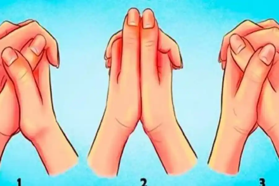 Test de personalidad: la forma en que cruzás las manos podría revelar cuán sincero sos