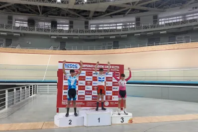 Villagra se consagró subcampeón Argentino en el velódromo de San Juan