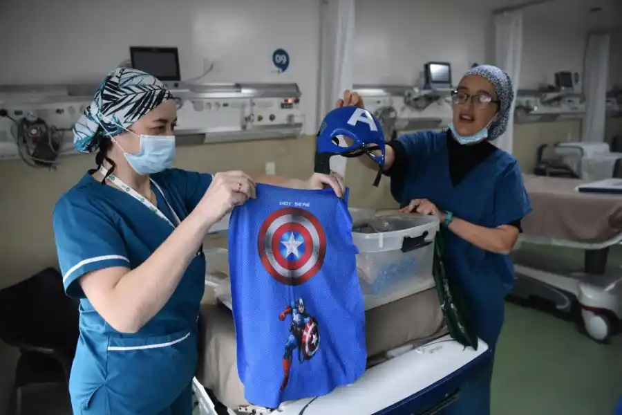 OPCIONES PARA TODOS. Hay distintos modelos de disfraces para elegir.