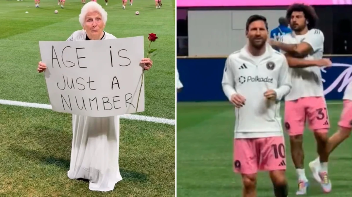 “Messi, te amo”: la abuela de 98 años que emocionó a todos en el Mundial de Clubes