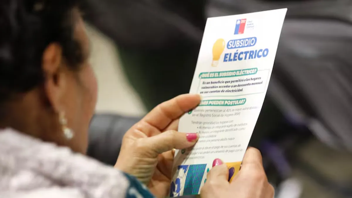 Inició nueva convocatoria para acceder al subsidio eléctrio en Chile