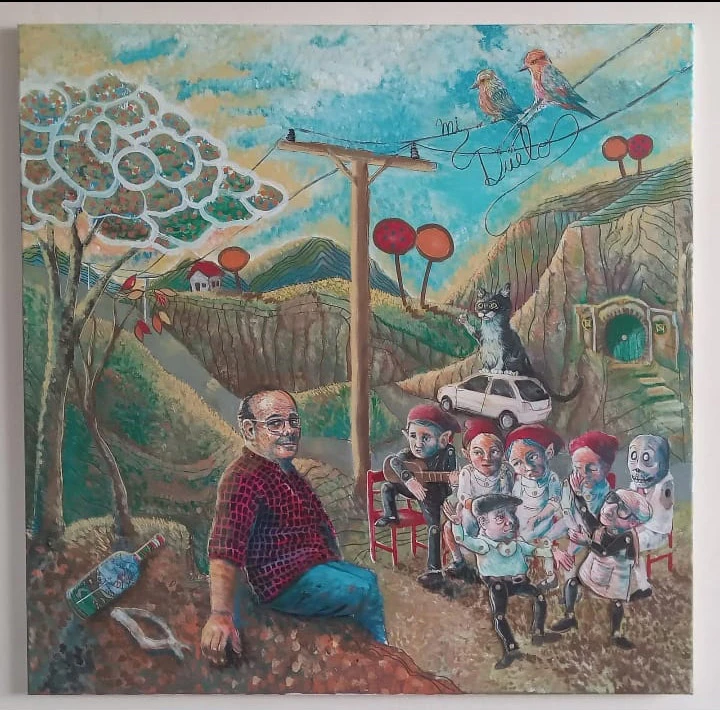 PINTURAS. Estas y otras obras de Frido Núñez estarán expuestas en la librería El Ateneo desde hoy.