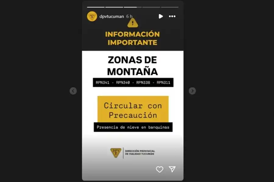 Video: una camioneta se deslizó sobre el hielo en la ruta 307, camino a El Infiernillo