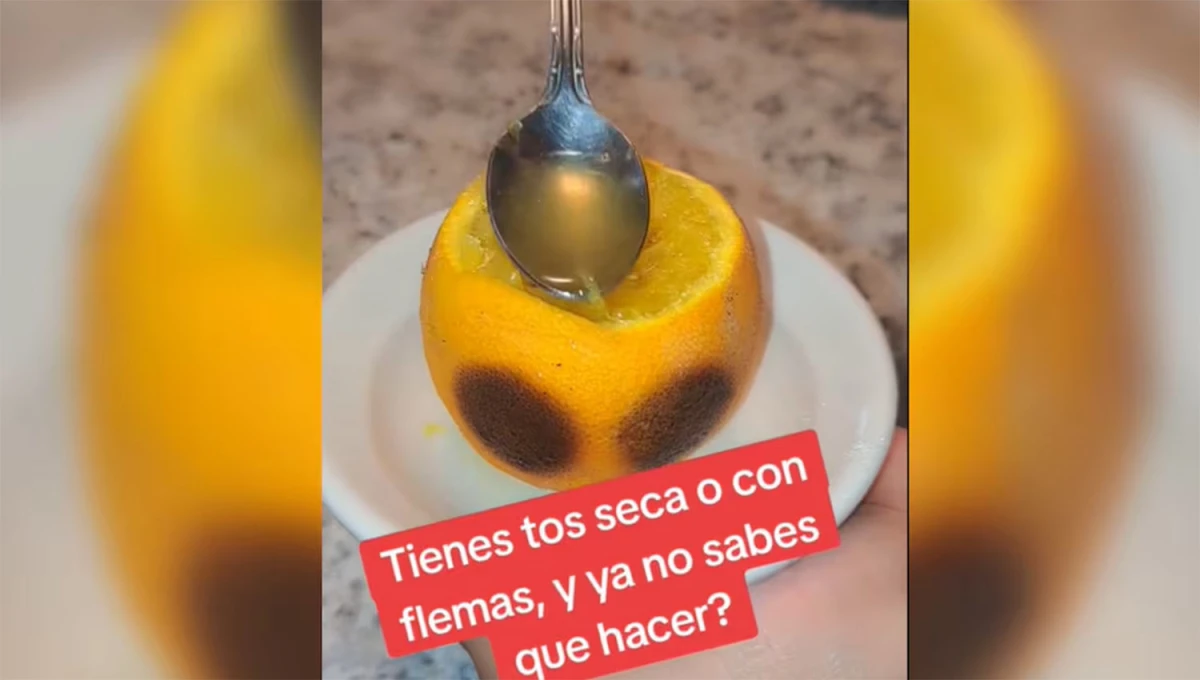 SENCILLO. Calentar una naranja en el fuego, luego agregar dos cucharadas de azúcar y listo.