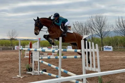 “Lulú” Solórzano se lució en el torneo de hipismo de Don Vicente