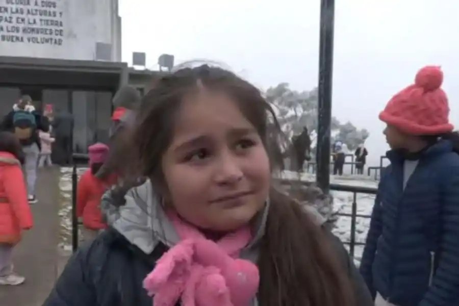 EMOCIONADA. Luz rompió en llanto al contar que había cumplido su sueño.