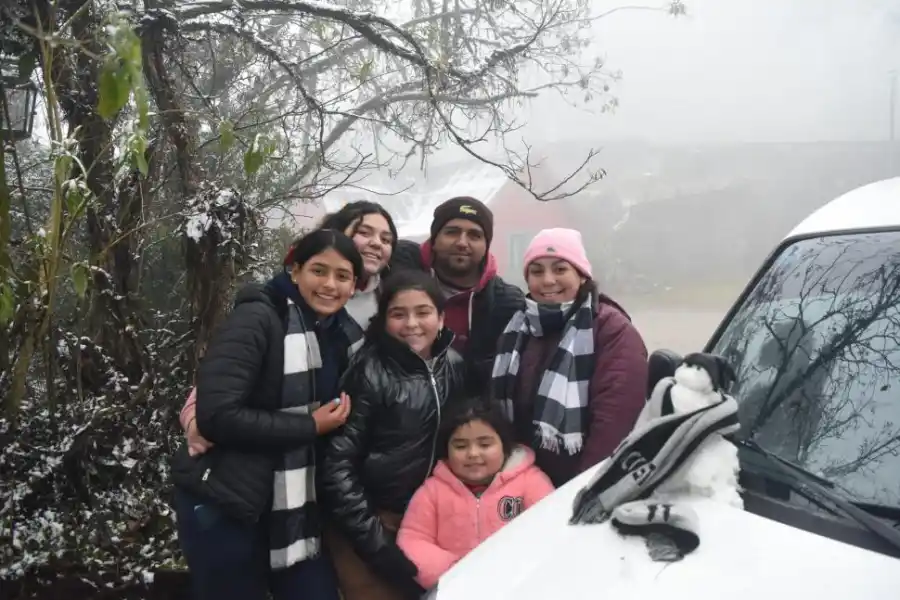 DESEO. Pensaron que no iban a encontrar nieve, pero sí lo hicieron.