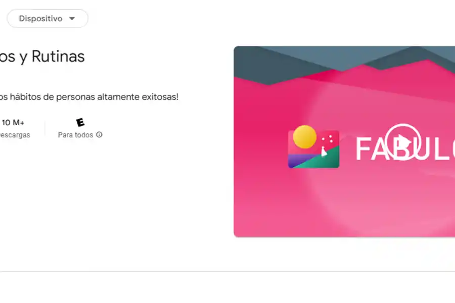 FABULOUS. Ayuda a construir rutinas saludables a través de recordatorios, desafíos y consejos diarios. / CAPTURA DE PANTALLA