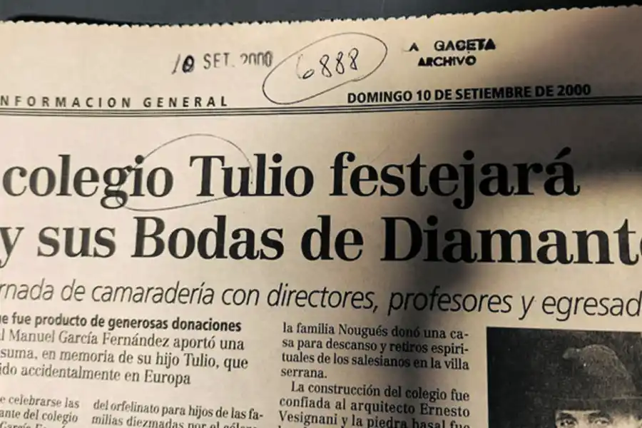 Hojeando el archivo de LA GACETA