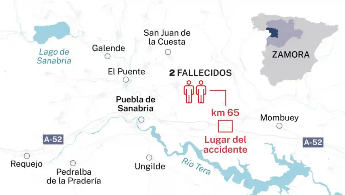 Palacios de Sanabria, el escenario del trágico accidente que acabó con la vida de Diogo Jota y su hermano André