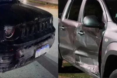 Una mujer encontró a su novio con la ex, destrozó su camioneta con un matafuegos y después la chocó