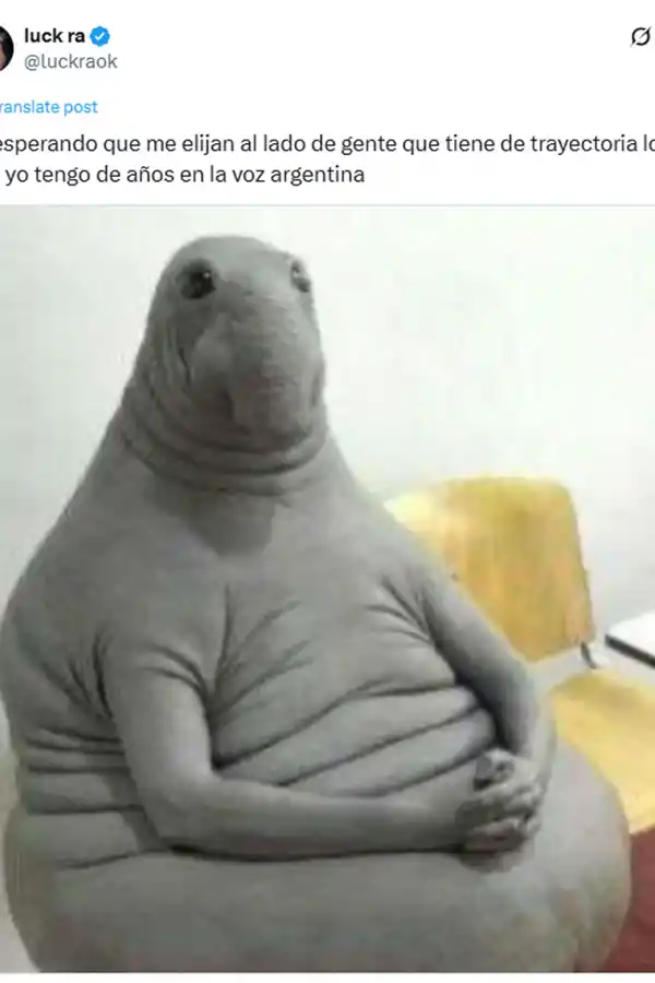 Luck Ra se asumió como el menos favorito en La Voz y las risas estallaron