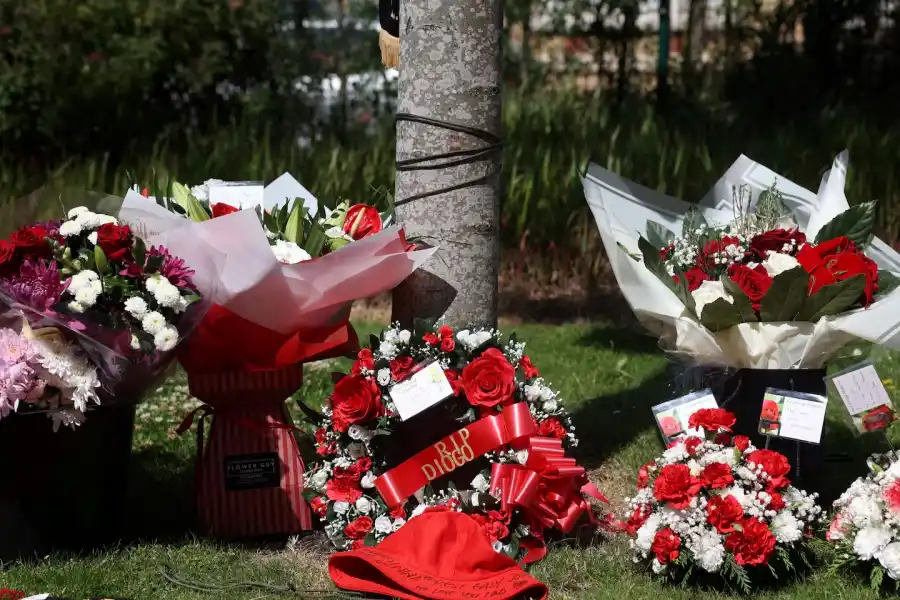 Impactante: así quedó el auto que trasladaba a Diogo Jota y su hermano