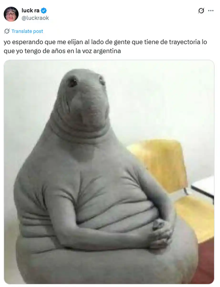 Luck Ra se asumió como el menos favorito en La Voz y las risas estallaron