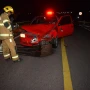 Choque con unanimal en la 65: violento impacto ayer en la madrugada cerca de Alpachiri