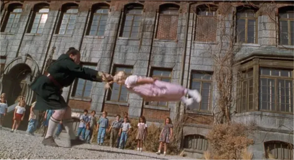 El impactante detrás de escena de Matilda.